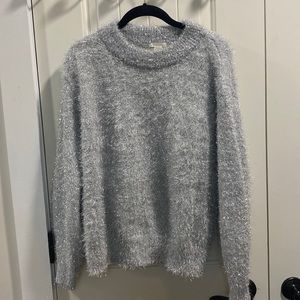 H&M Sparkly Silver sweater